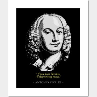 Antonio Vivaldi Quote Posters and Art